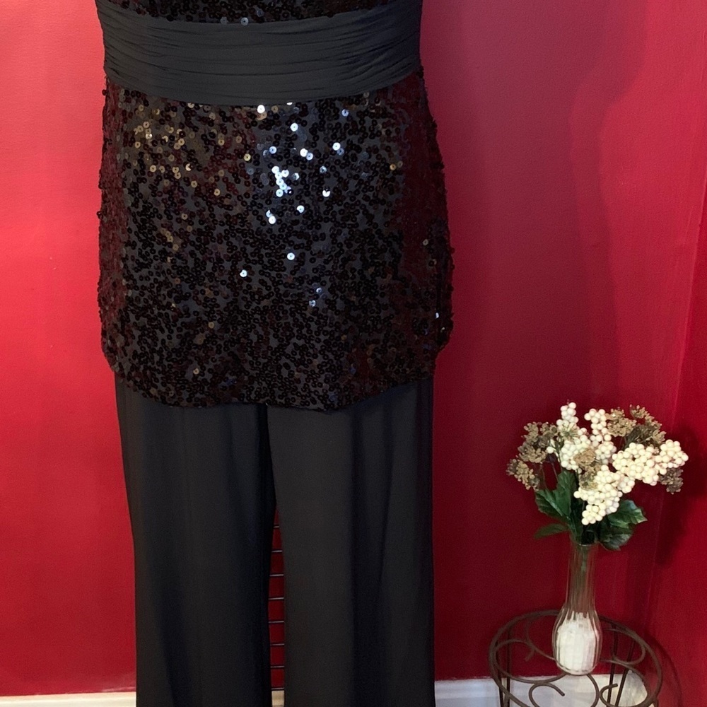 WHITE HOUSE BLACK MARKET SEQUIN JUMPER SIZE 8 - Picture 2 of 5